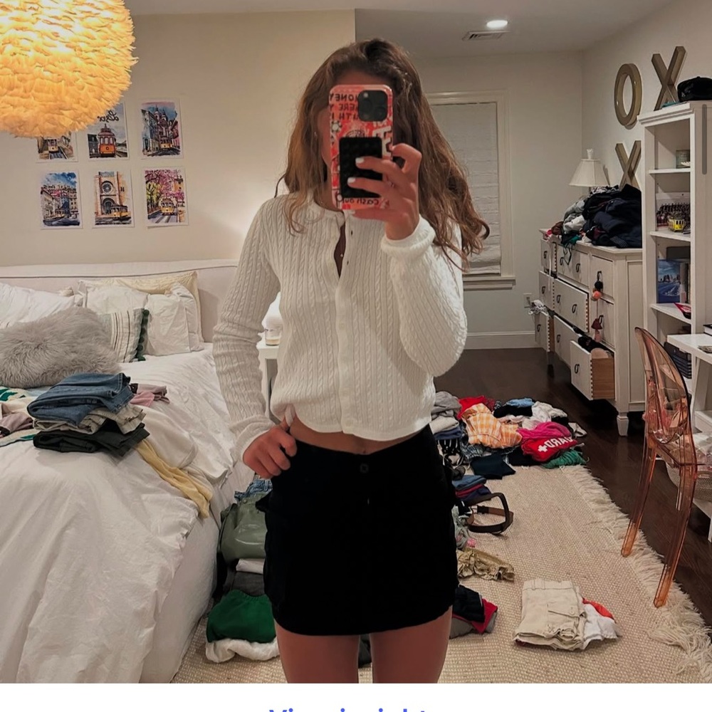 Amazon Black Mini Cargo Skirt